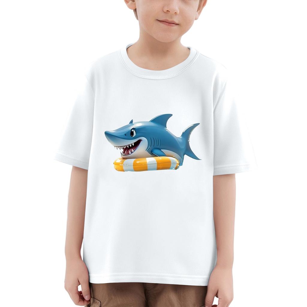 Children's Short Sleeve Neck T-Shirt Animal Print Daily Casual Top