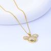 Fashionable, Cute, Cartoon, Light Luxury Style, Shiny Diamond, Mickey Mouse Avatar, Pendant, Necklace
