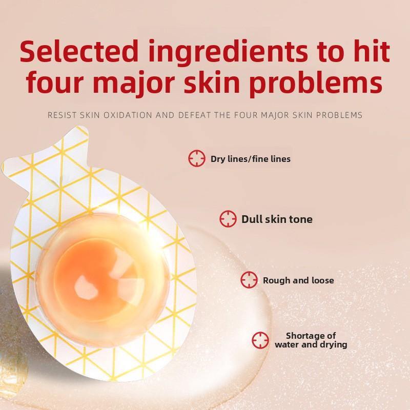Astaxanthin Sleeping Mask, Moisturizing Pore Minimizing Night Mask, Firming Brightening Egg Mask for All Skin Types