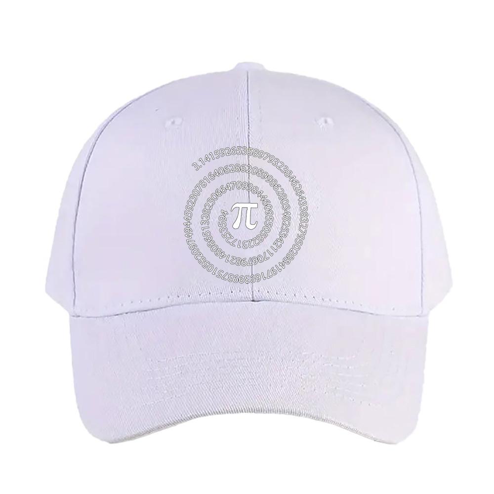 funny pi day Summer Woman Man Adult Peaked Hat Fashion Casual Adjustable Printed Baseball Caps Funny Dad Trucker Cap