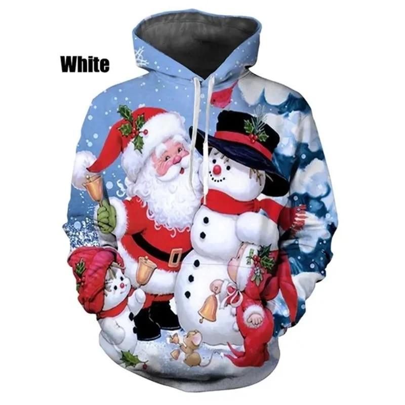 Happy Xmas Grafik Hoodies 3D Nightmare Before Christmas Druck Hoodie Kinder Hipster Sweatshirts Frauen 2k Harajuku Kleidung Top