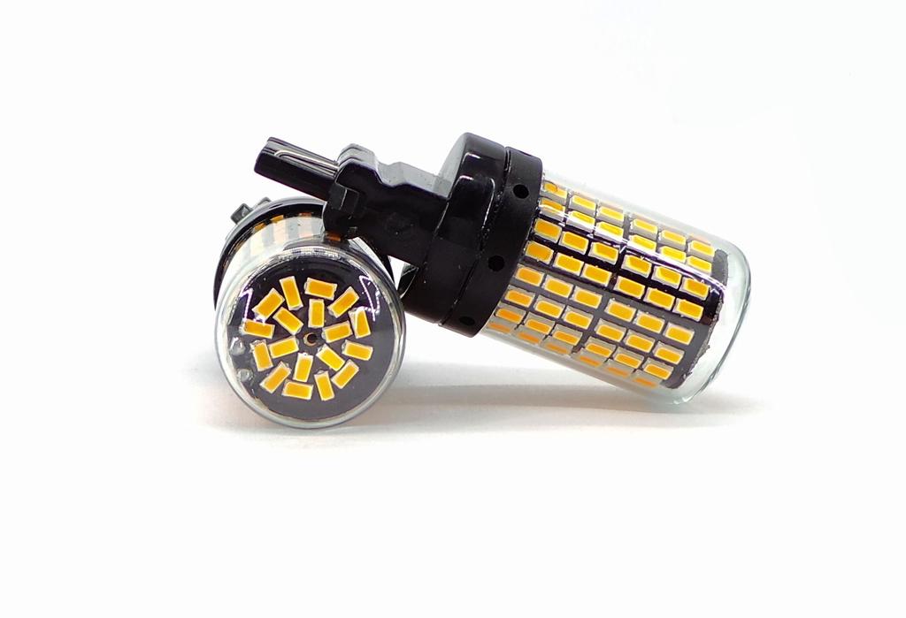P27W LED Bulbs 2pcs 3156 12-24V CANBUS Orange PREMIUM Off-Road