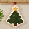 Creative Xmas Hanging Hand Towel Kawaii Santa Claus Handkerchief  Kitchen Cleaning
