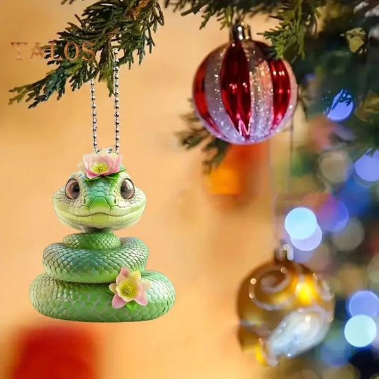 Vánoční přívěsek Ornament Kreslený styl závěsný doplněk Vánoční stromek, odolný proti vyblednutí, se šňůrkou Univerzální dekorace