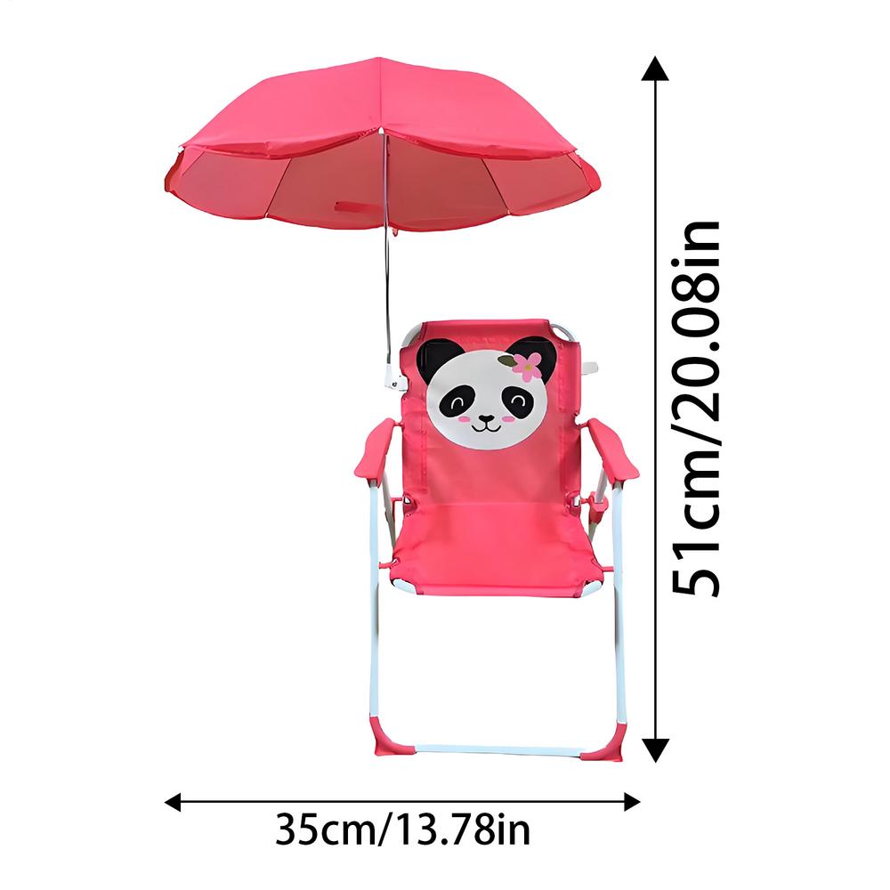 

Детское пляжное кресло с зонтом, складное сиденье для песка, пескостойкое, ветрозащитное, легкое, портативное детское кресло для отпуска, для заднего двора розовый
