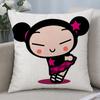 Cartoon Pucca Anime Kawaii Cushion Cover Cushion Covers Natural Linen Breathable Sofa Bedroom Decor Pillowcase