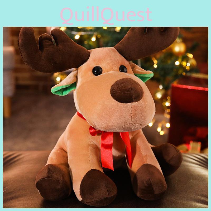 Soft And Charming Christmas Reindeer Plush Doll Perfect For Girls Gift And Decorations