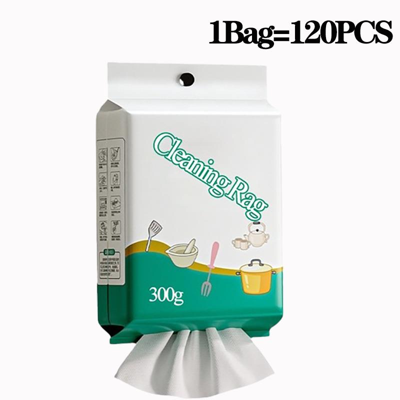 Kitchen Disposable Wipes Hanging Kitchen Wipes Reusable non-woven cleaning cloth Household Dishcloths Paper Towels Cleaning Pads