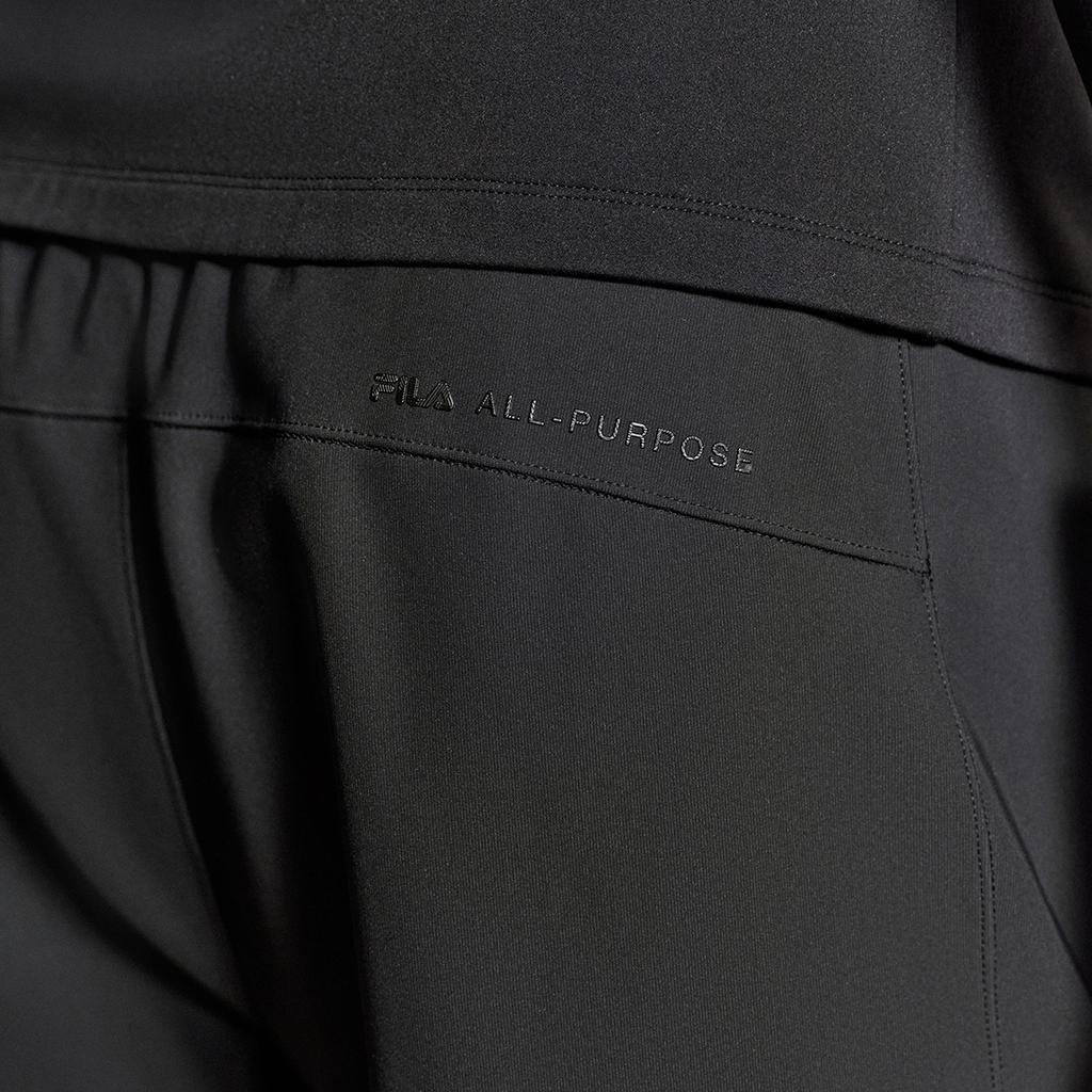 Fila A.P. Classic Simple Versatile Soft Skin-Friendly High Elastic Knitted Sports Pants Men Bottoms Deep-Black A11M611602FBK