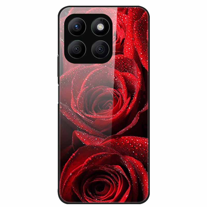For Honor X8C Case Tempered Glass Hard PC Back Shell for Honor X8C 4G Phone Cases Bumper Covers for HonorX8C X 8C Fashion Shells