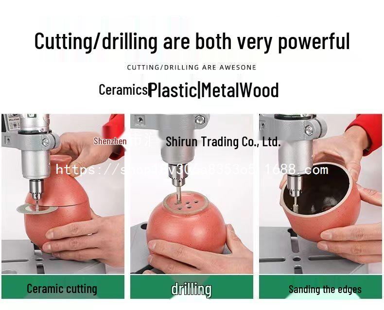 Multi-Functional Wine Bottle Cutting and Drilling Tool for Glass and Ceramic