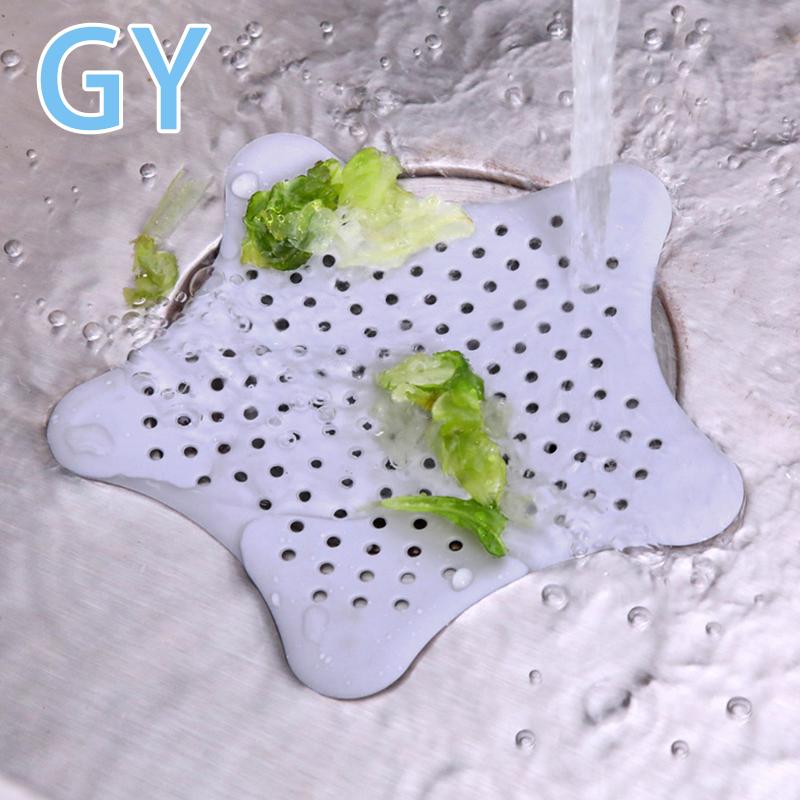 

Раковина типа «морская звезда» для кухни, фильтр для защиты от волос, канализационный блок, присоска, силиконовый слив для пола, принадлежности для кухни и ванной комнаты серый