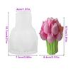 3D Tulip Bouquet Candle Silicone Mold Soap Resinous Molds DIY Birthday Gift Mother's Day Candle Craft Mold