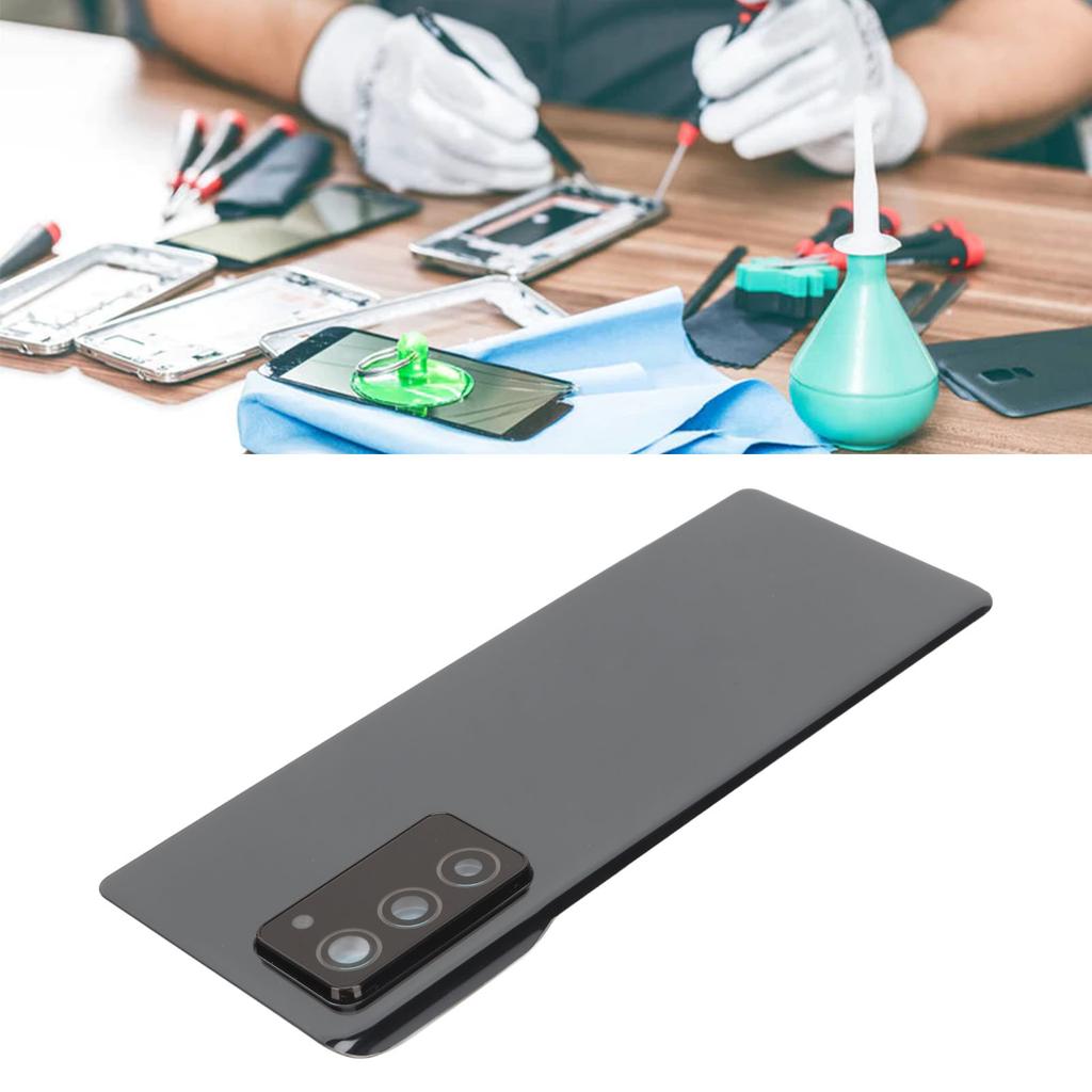 Phone Back Glass Cover Replacement Back Glass with Camera Glass Lens Tape Parts for Fold 2 5G F916
