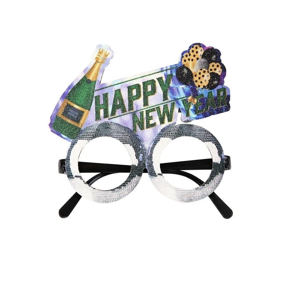 Letters and Numbers 2026 New Year Glasses New Year Decorative Glasses  Xmas Party Decoration