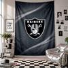 Las Vegas Raiders Wandteppich Heimdekoration Wandbehang Stoff für Schlafzimmer Wohnzimmer Hintergrund
