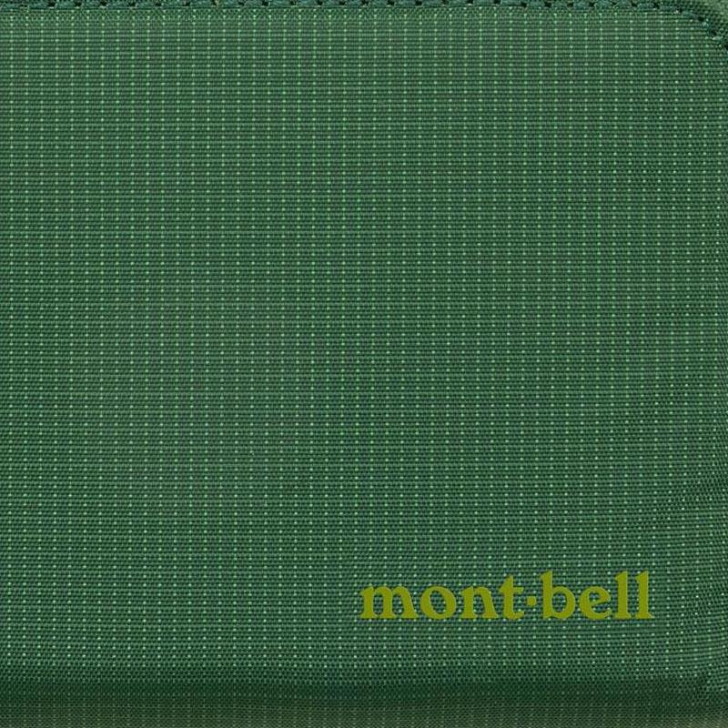 MONTBELL Simple Zip Closure Nylon Wallet Regular Unisex Couple Green
