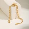 Unique Heart-shaped Lock Bracelet for Women,Gold Color Round Rolo Chain Stainless Steel Bracelets,Female Party Jewelry Gift