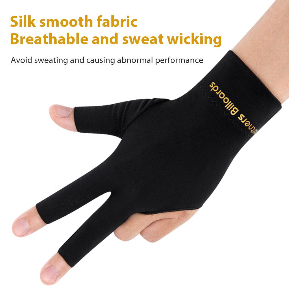 

Billiard Gloves 3 Finger Snooker Glove Anti-Slip Billiard Training Gloves Billiard Sports Accessories Left красный
