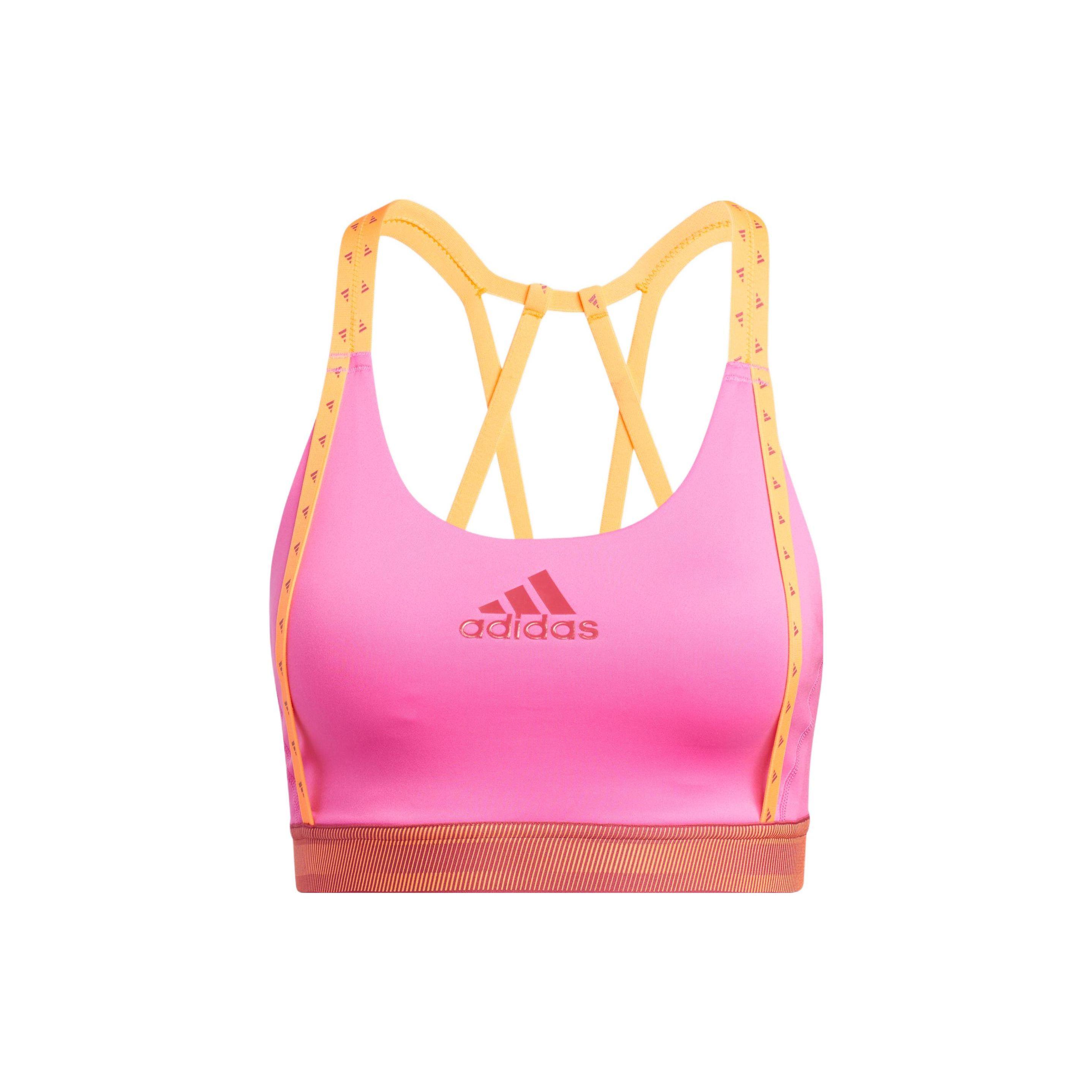 

Adidas Однотонная майка с принтом логотипа бренда Женские топы Розовый GM2853 S