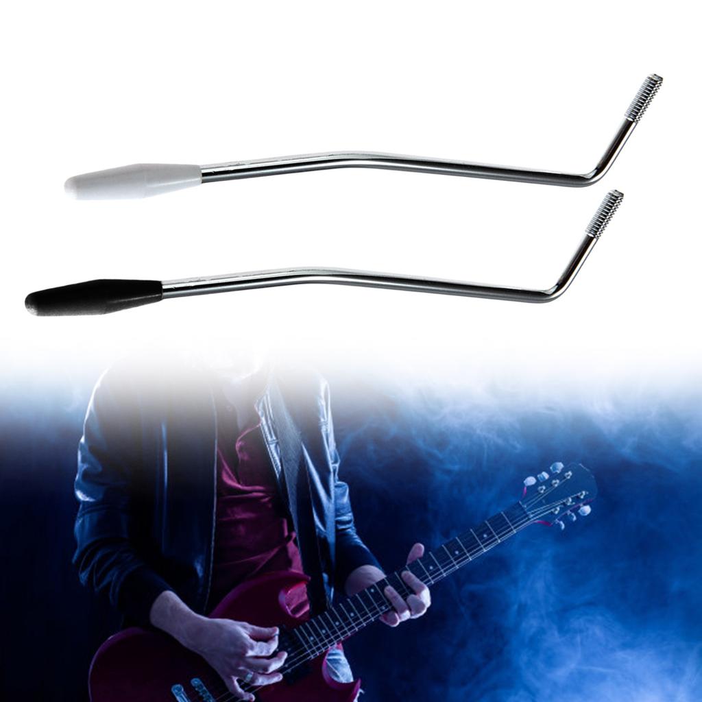 Guitar Thread Tremolo Arm 2 Color Electric Guitar Tremolo Arm 5/6mm Whammy Bar with Tip Metal Guitar Single Tremolo Arm