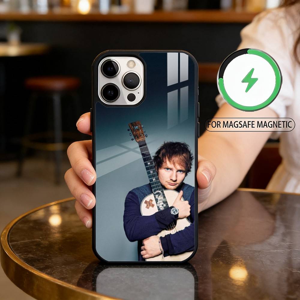 Singer E-Ed S-Sheeran Phone Case For iPhone17,16,15,14,13,12,11 Plus,Pro Max Magnetic For Magsafe Wireless Charging