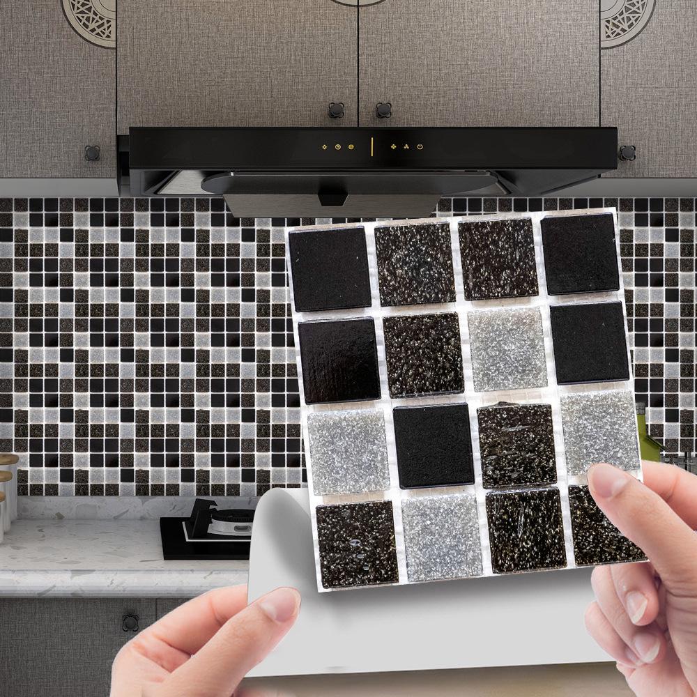 3D Mosaic Tile Sticker - Creative, Bright Film, DIY Wall & Floor Decor