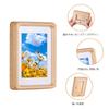 Beech Natural Wood Solid Wood Mini Picture Frame Large Photo Frame 5 Inch Compatible Mounted Easy Installation Photo Album Storage Anniversary Family