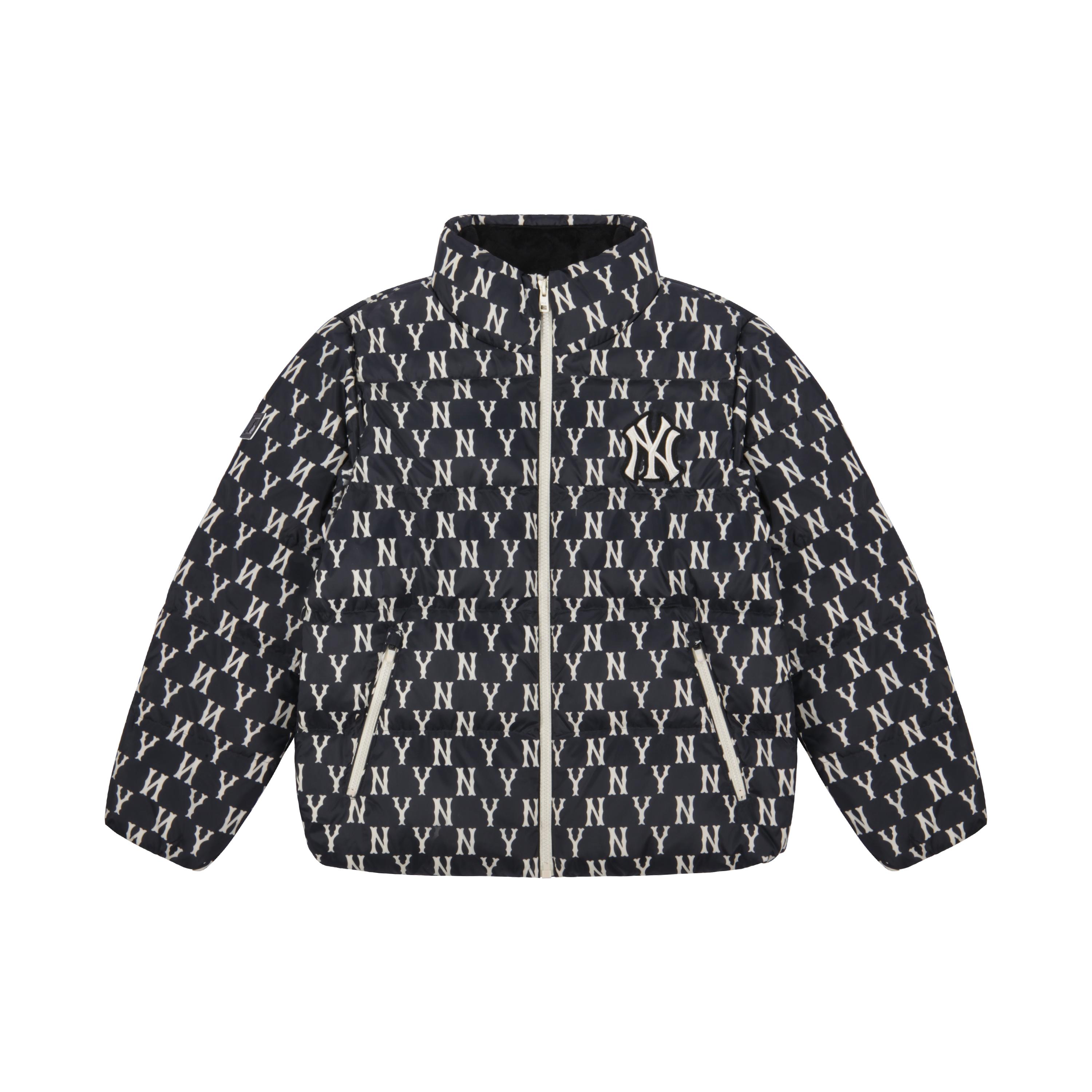 

New MLB Down Jacket Cropped Unisex Black 3ADJM0116-50BKS XS