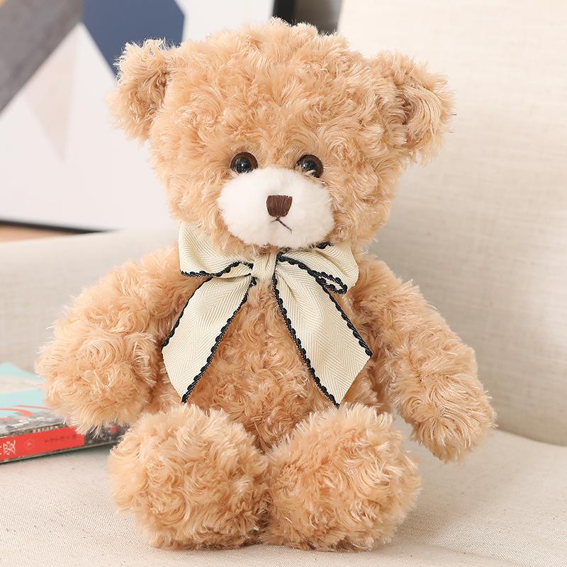 Bunter Teddybär Umarmungsbär Puppe Plüschtier Bärenpuppe Kinder beruhigende Stoffpuppe Geburtstagsgeschenk