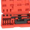 Motorcycle Riveter Tool Kit for Bike with Red Storage Case