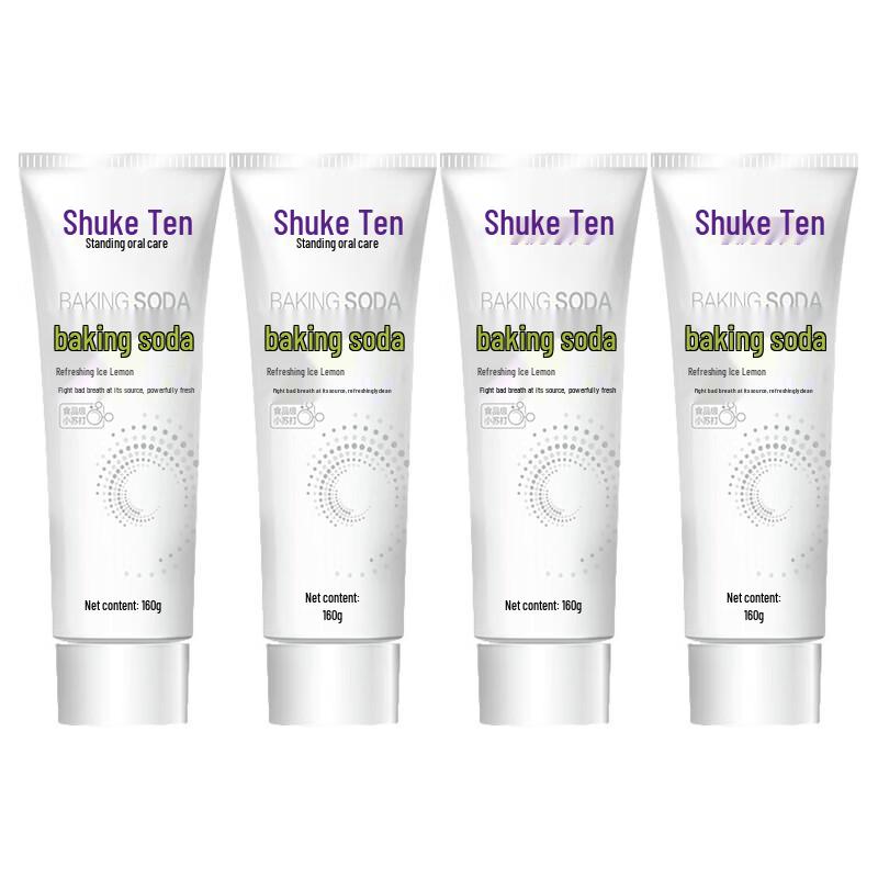 Suky Baking Soda Whitening Toothpaste - Refreshing Ice Lemon (4-Pack)