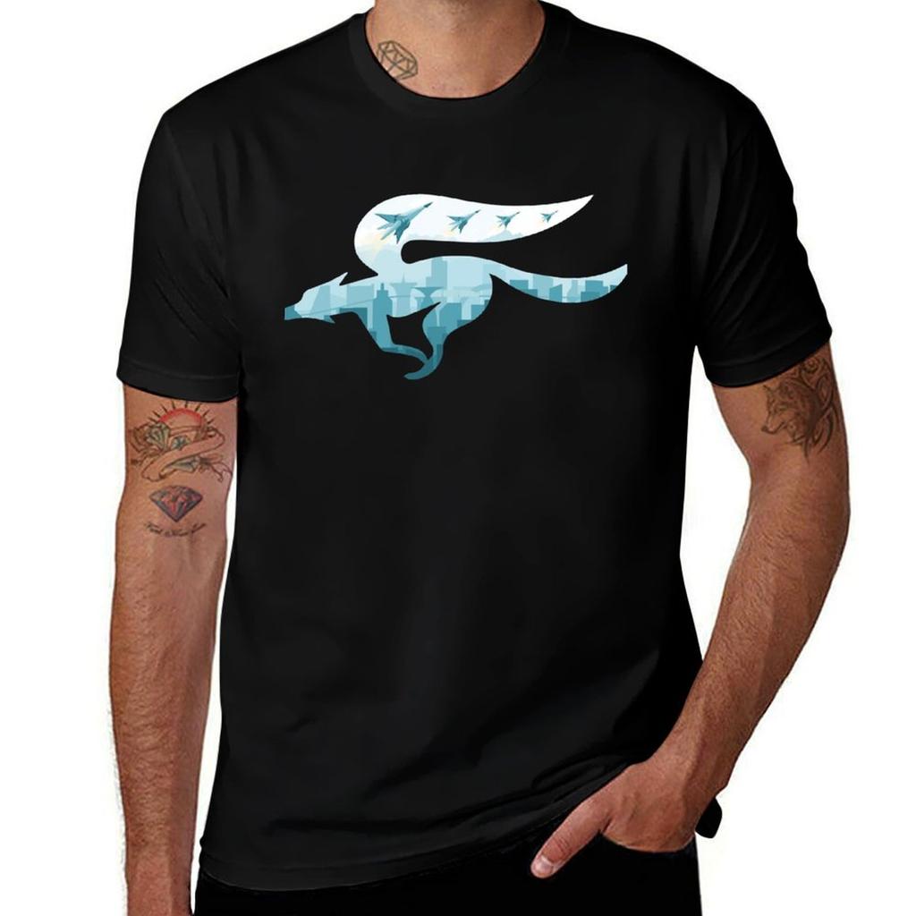 Star Corneria Fox Takeoff Tshirt Minimalist Plain Crew Neck Tshirt