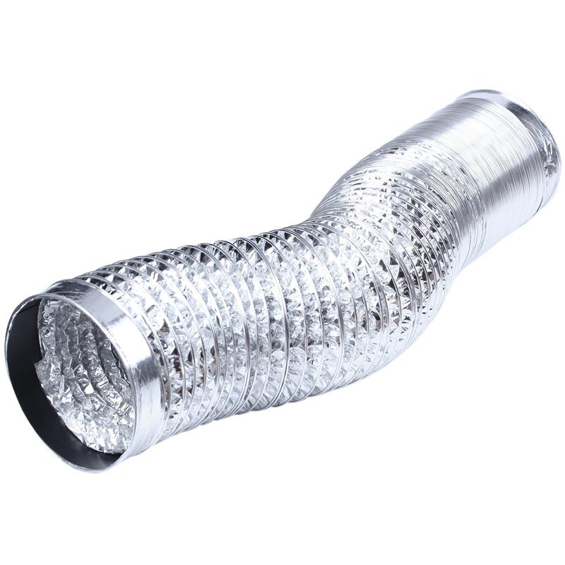 NY-3 Meter Längd 100Mm/4 Tum Friskluftsystem Flexibelt Aluminium Avgasrör Ventilation Rör Slang för Badrum