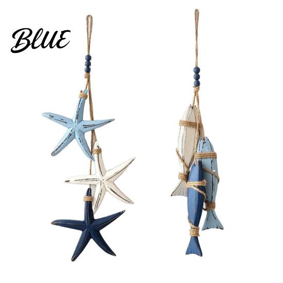 Bathroom And Bedroom Wall Decor Lighted Wooden Fish Starfish Decor Beachy with Warm LEDs Maritime Inspired Home Accessories Coastal Nautical Hanging