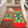 1PC Geometric Pattern Kitchen Rug Non-Slip Door Mat Pop design Bathroom Rug Bath Mat Carpet for Home Sink Laundry Decoreeree