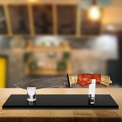 Acryl Aufsteller Messerhalter Cutter Tischaufsteller Keine Klappmesser Sammlung Arbeitsplatte Besteckaufbewahrung Messer Jagd