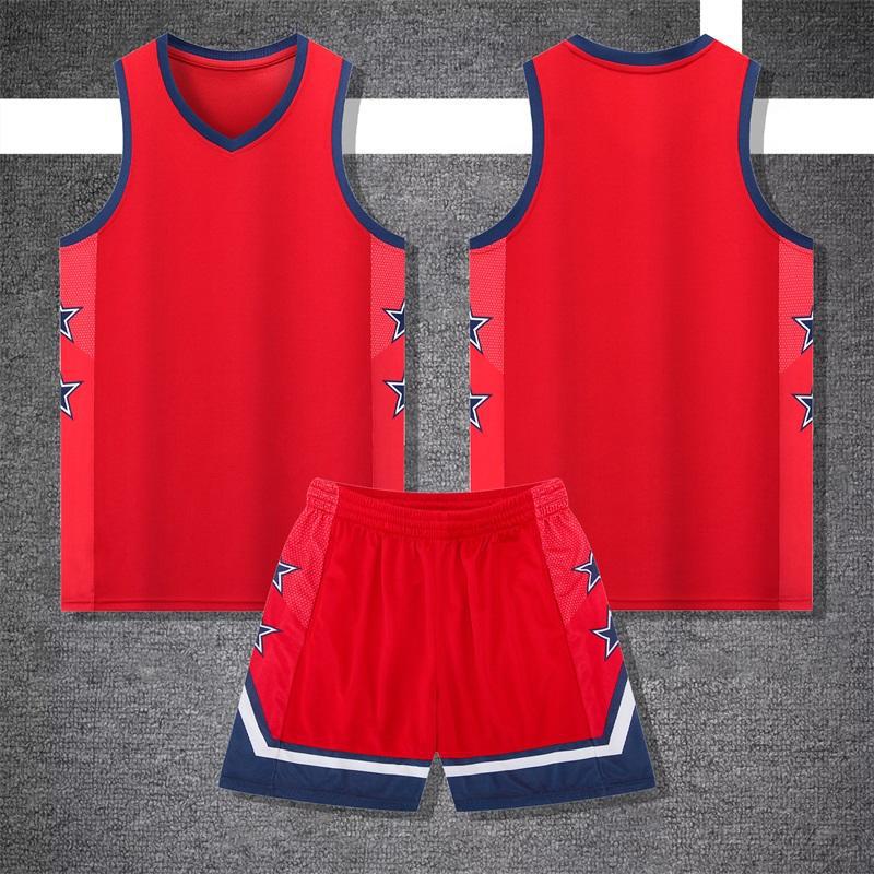 New American Middle School Team Four-Point Narrow Shoulder Quick-Dry Basketball Uniforms