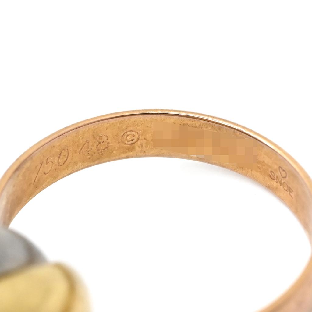 Cartier Trinity Trinity ClassicRing ring K18WG/18K Yellow Gold #8(JP Size) Array