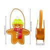 Cute Gingerbread Man Christmas Gingerbread Tote Bag Candy Pattern Chocolate Cookies Design Christmas Gift Bag Christmas Theme