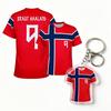 2026 Erling Haaland Fan Gedenk-Fußballtrikot Sommer Herren T-Shirt Damenkleidung Atmungsaktiv Lässig Nummer 9 Trainingsanzug mit exquisiten Accessoires
