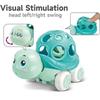 Baby Toy Car Rattle - Press & Go Friction Powered Truck, Soft Rolling Cars For Toddlers 1-3 Perfect Birthday Gift For Girls Boys