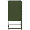 Nightstand Olive Green 36 X 39 X 78 Cm Steel