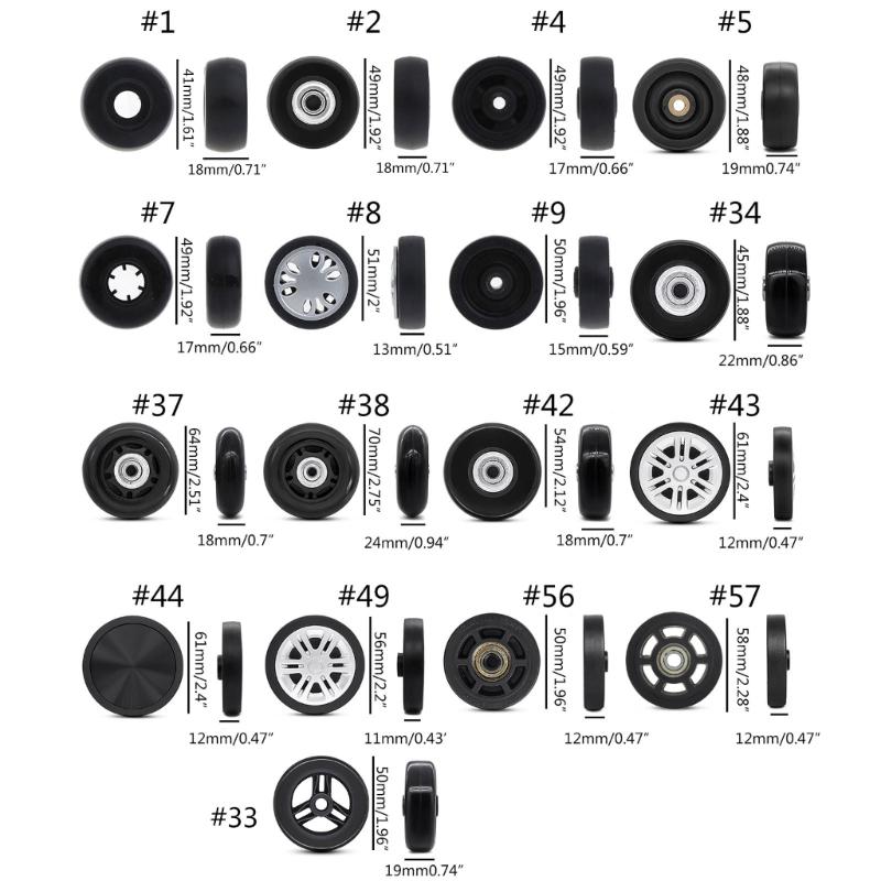 Kufr 1ks DIY Kufr Výměna zavazadel Kolečka Otočná Opravy Příslušenství Mute Roller Wheel pro cestování s cestovní taškou