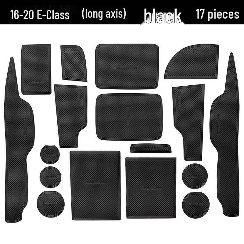 

Mercedes-Benz E-Class Door Slot Mats for e260l/e300l - Interior Decoration and Storage Cup Holders