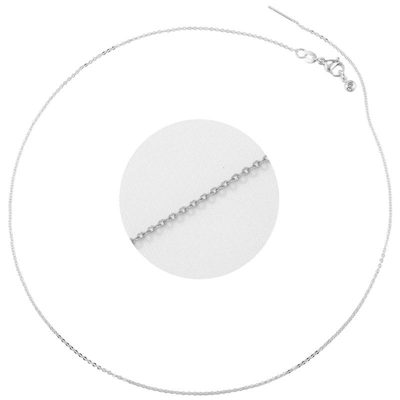 

Минималистичная регулируемая цепочка O-звеньев из меди с золотым покрытием, цепочка-пины «сделай сам» с подвеской, универсальная цепочка Vl368 в процессе работы белого золота