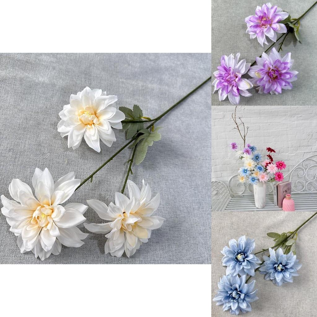 Luxurious Threehead Hydrangea Artificial Plant For Interior Design With Vibrant Colors Suitable For Wedding And Photography Use