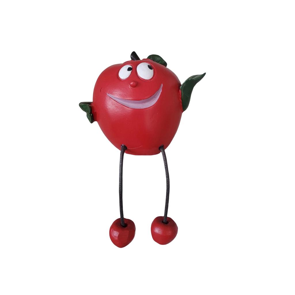 And Vegetable Resin Figurine with Dangling Feet for Desk Shelf Home Decor