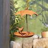 Wall Mounted Metal Bird Feeder Garden Porch Iron Construction Weather Resistant Easy To Install Sturdy Outdoor Use