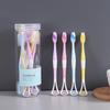 Multifunctional Silicone Tongue & Toothbrush with Soft Bristles